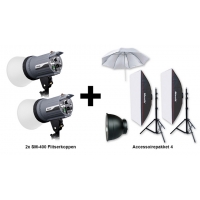 Menik flitsset: 2 x SM-400 + Aktiepakket 4